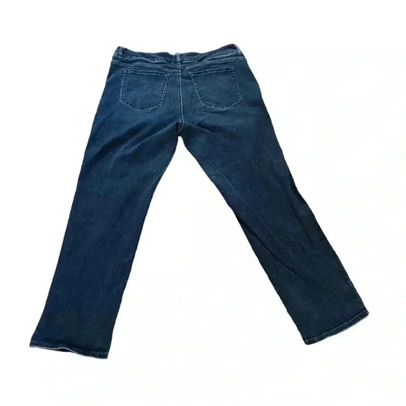 Lane Bryant Tighter tummy high rise straight Jean 24 long plus size dark wash - Picture 3 of 8